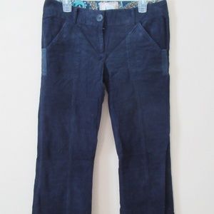 Junior's Size 11 Blue Velour/Corduroy Like Pants